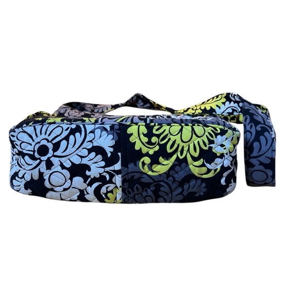 Vera Bradley Hipster Crossbody Bag Blue Green Baroque Floral Adjustable Strap - Picture 7 of 10